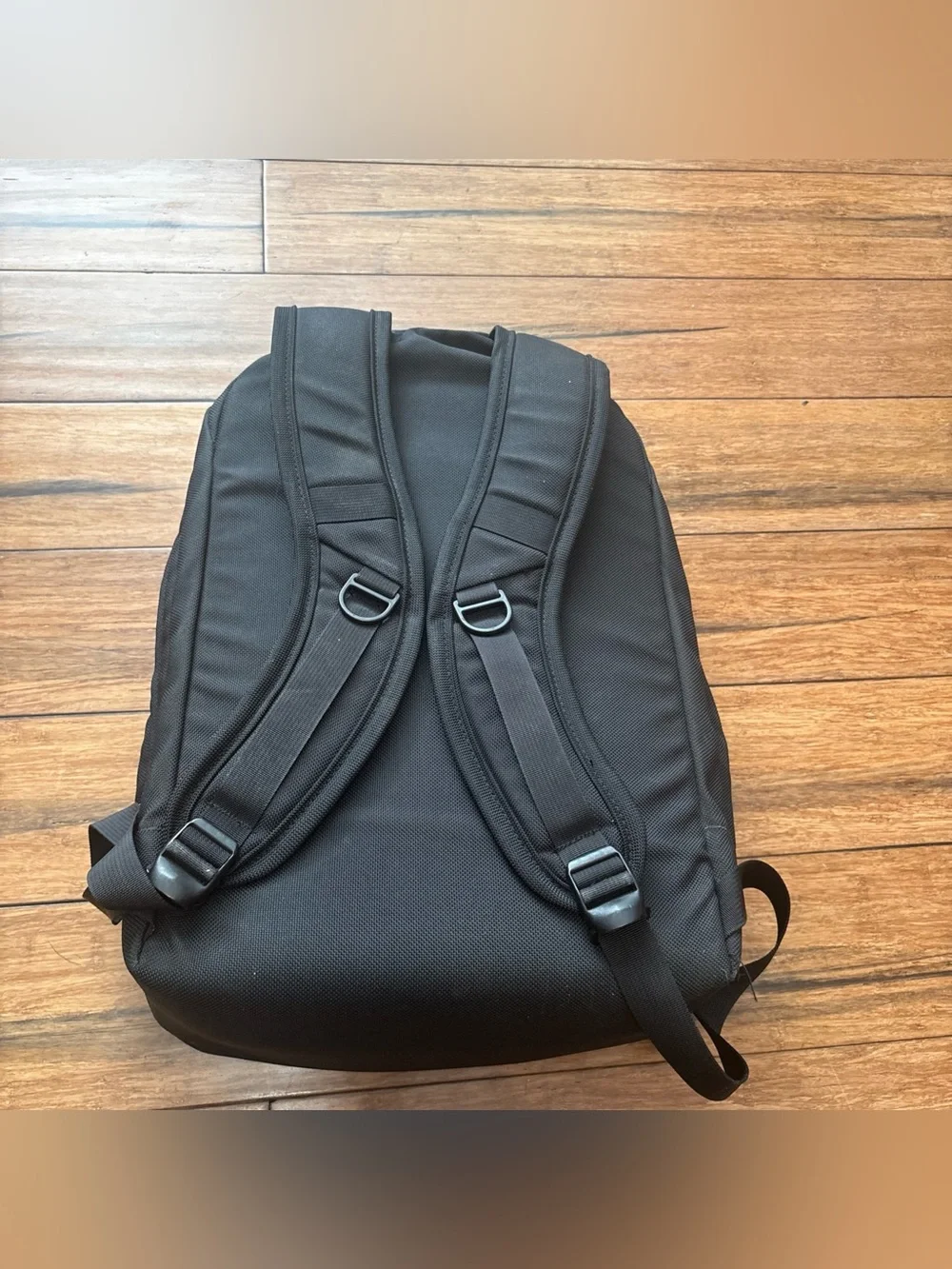 Brenthaven Black Solid Laptop Backpack, Padded Compartment, Adjustable Straps